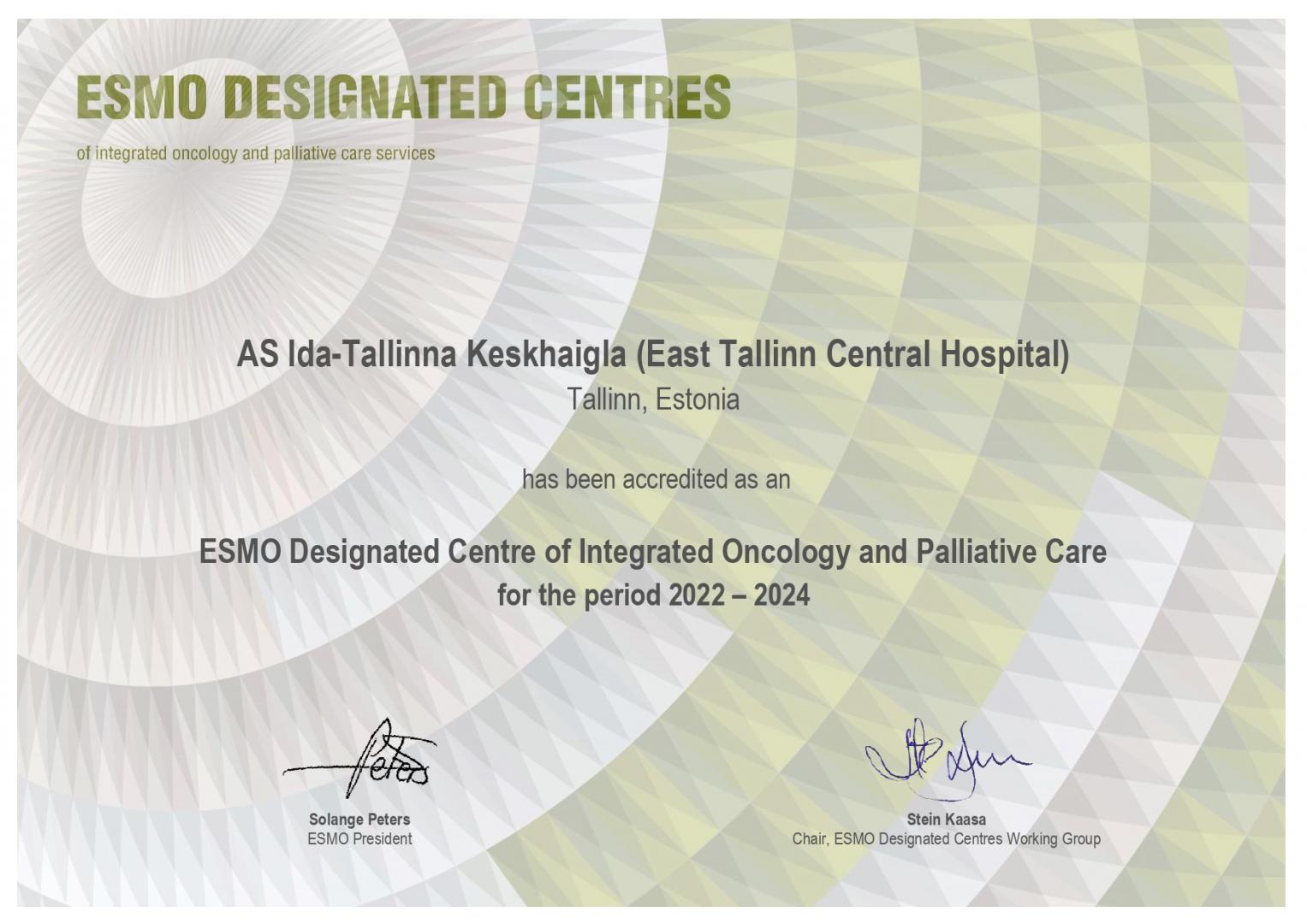 ESMO Designated Centres