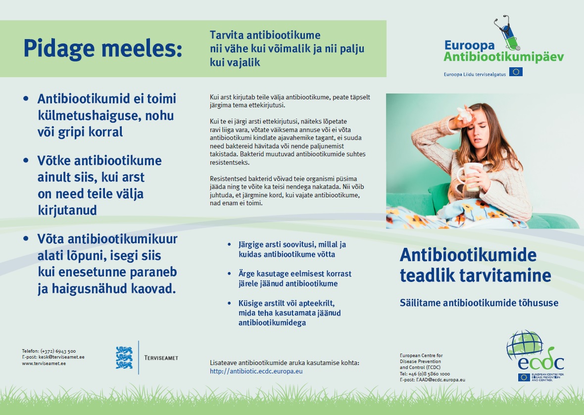 Euroopa Antibiootikumipäev poster