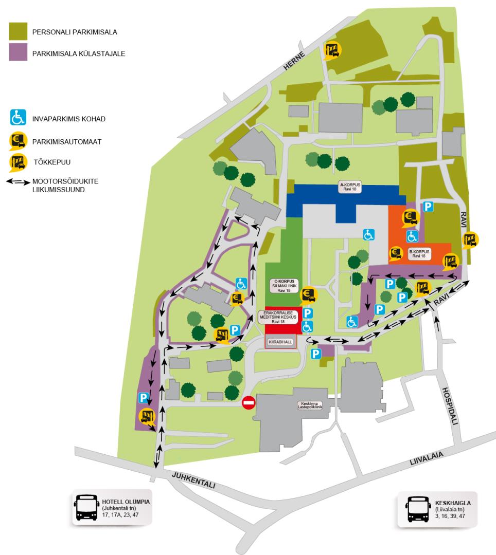 Ravi üksuse parkimisplaan