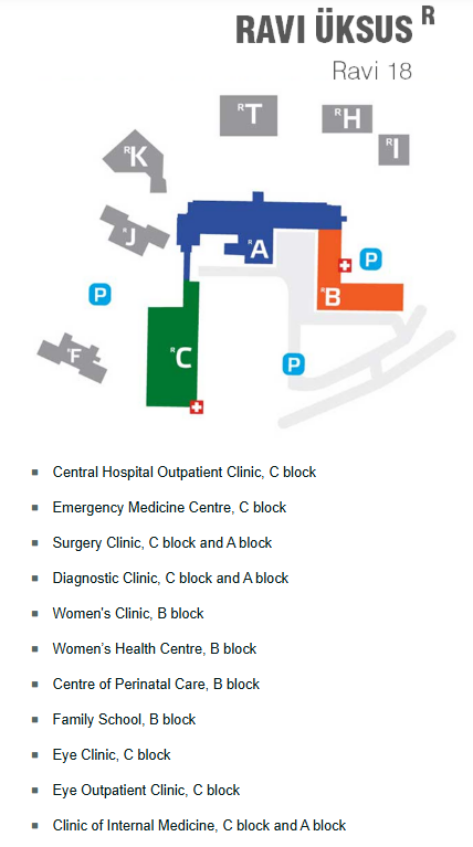 A map of a hospital</p>
<p>Description automatically generated