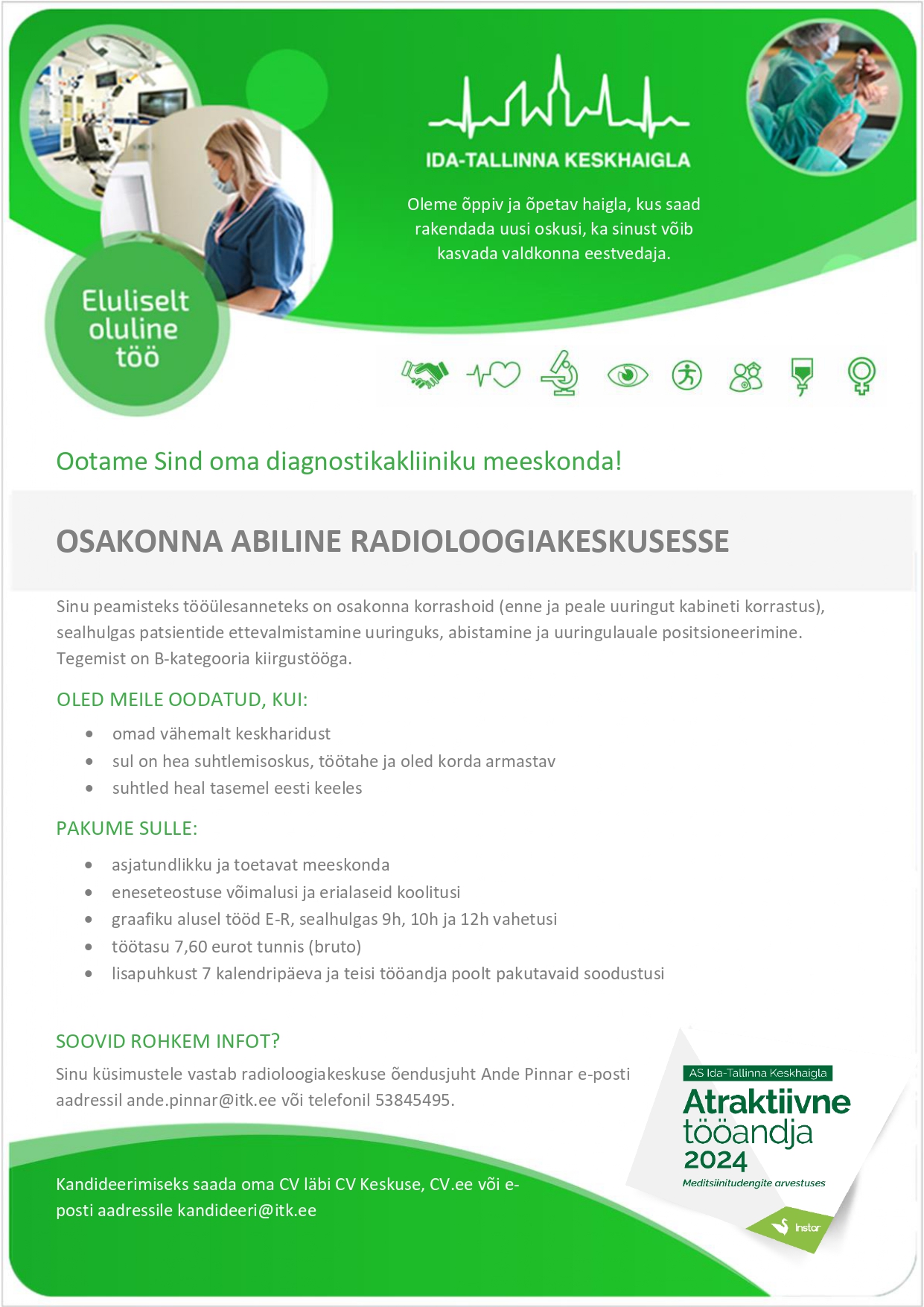 Osakonna abiline radioloogiakeskusesse