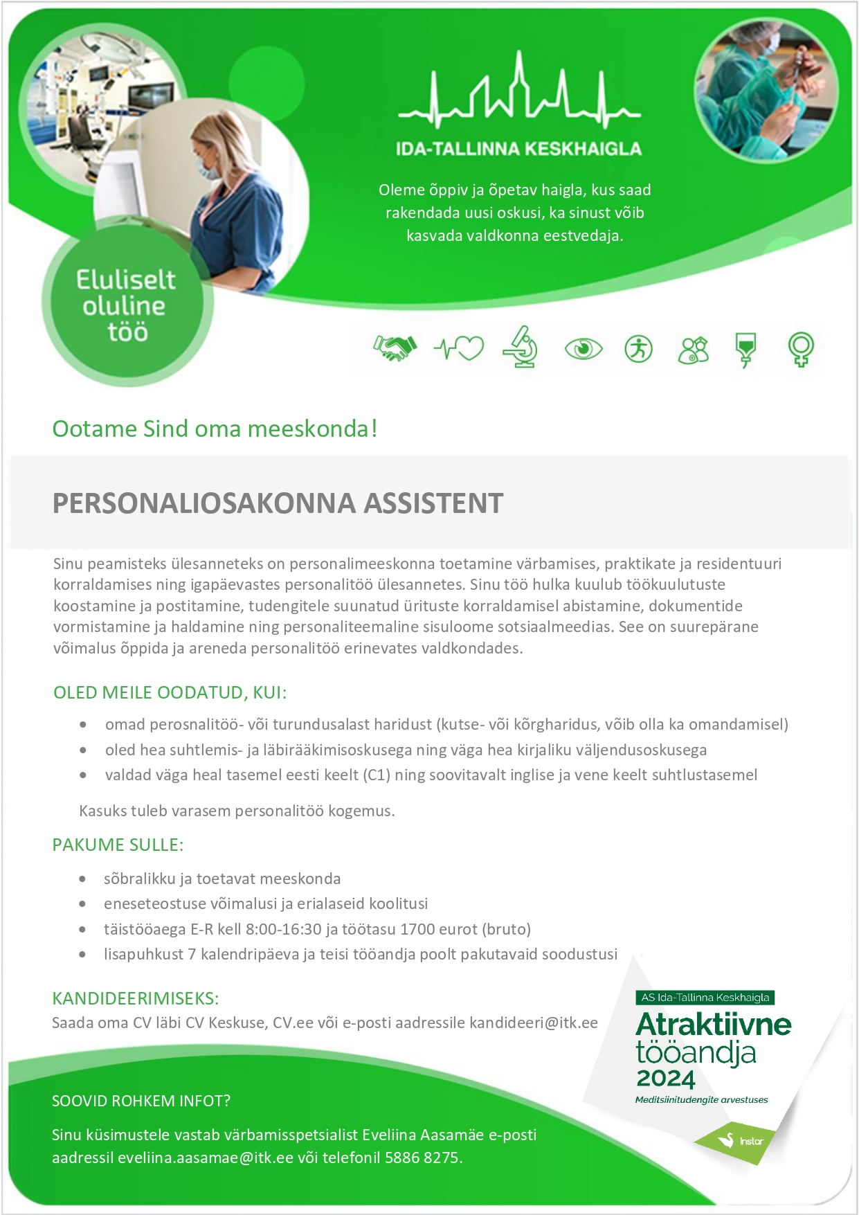 Personaliosakonna assistent