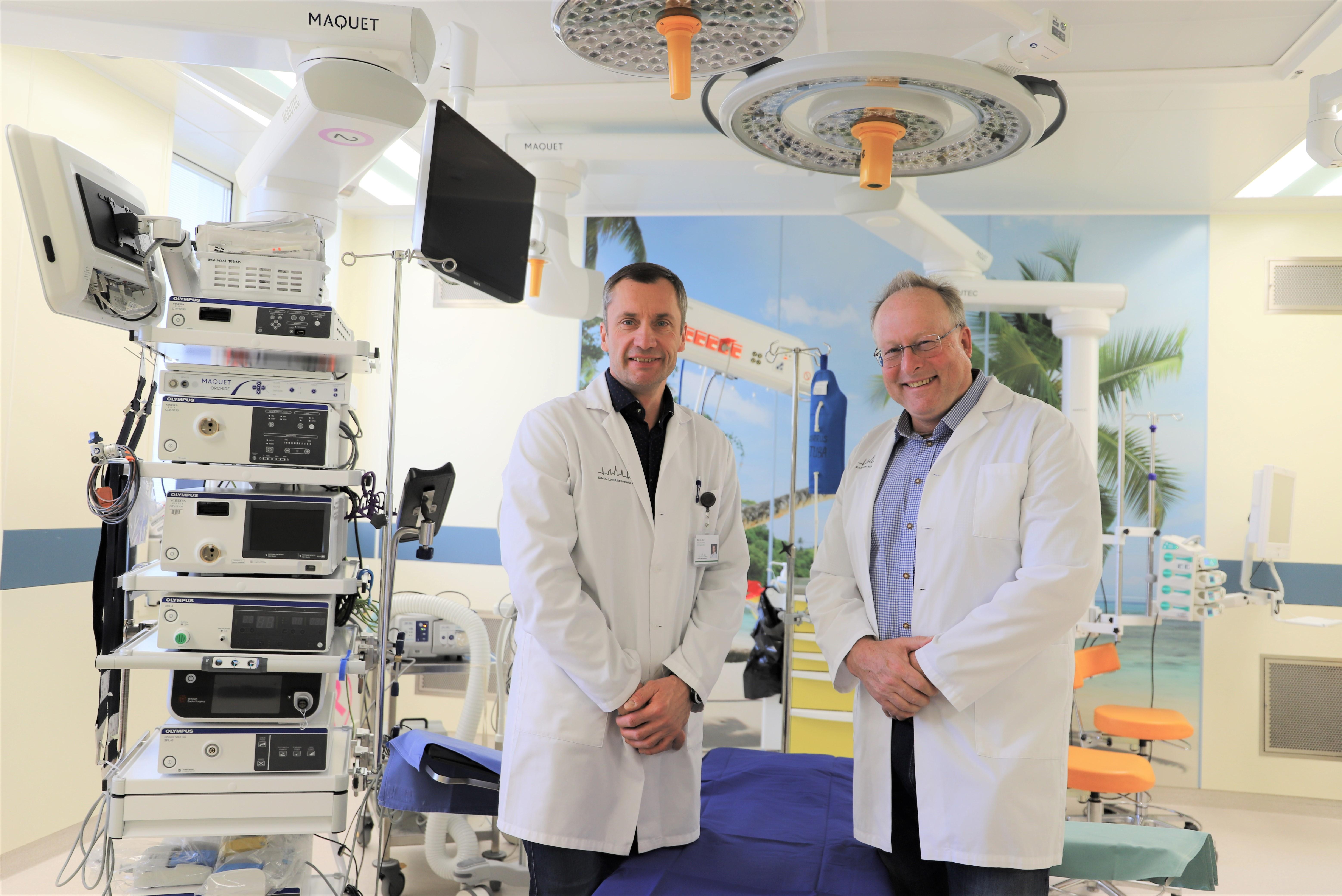 ITK uroloogiakeskuse juhataja dr Martin Kivi ja professor Peter Rehder Austriast