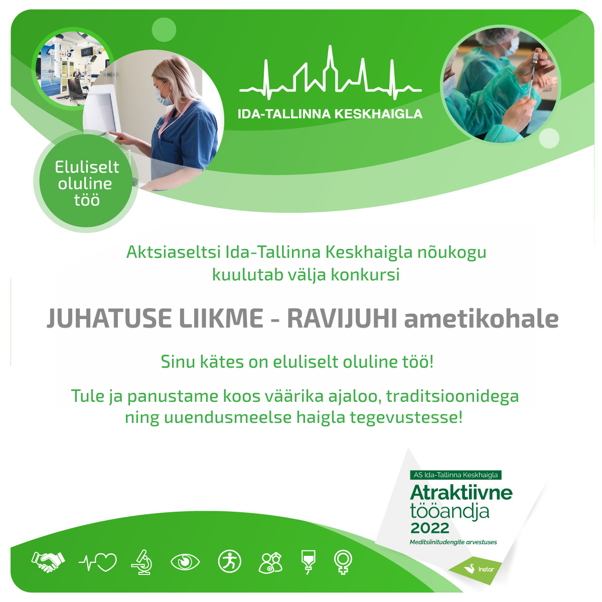 Kuulutus: juhatuse liige-ravijuht